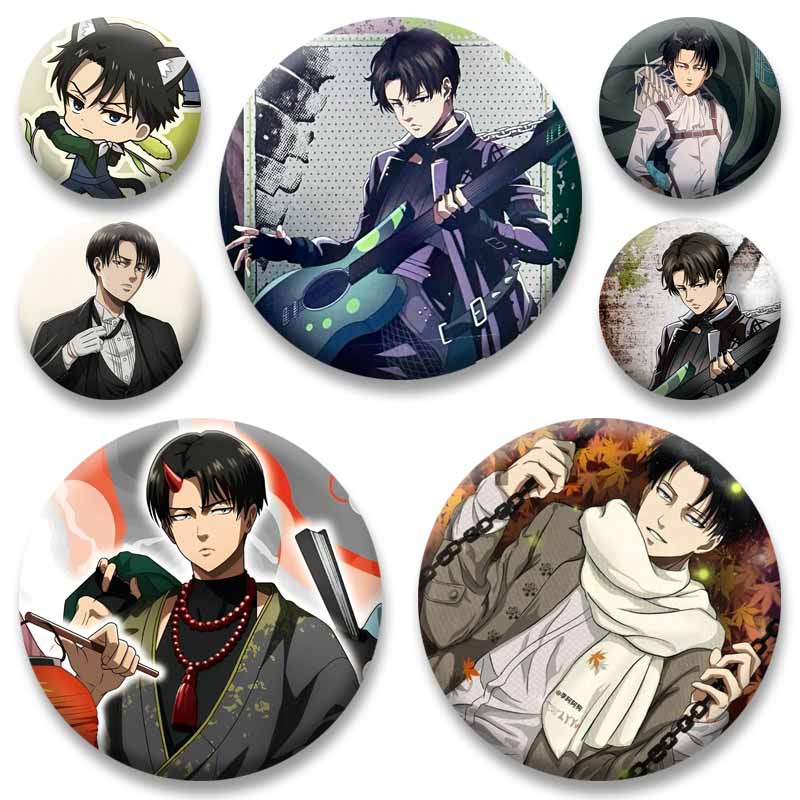 Levi Jewelry & Watches Inc - Anime Figure Levi Ackerman Enamel Pins