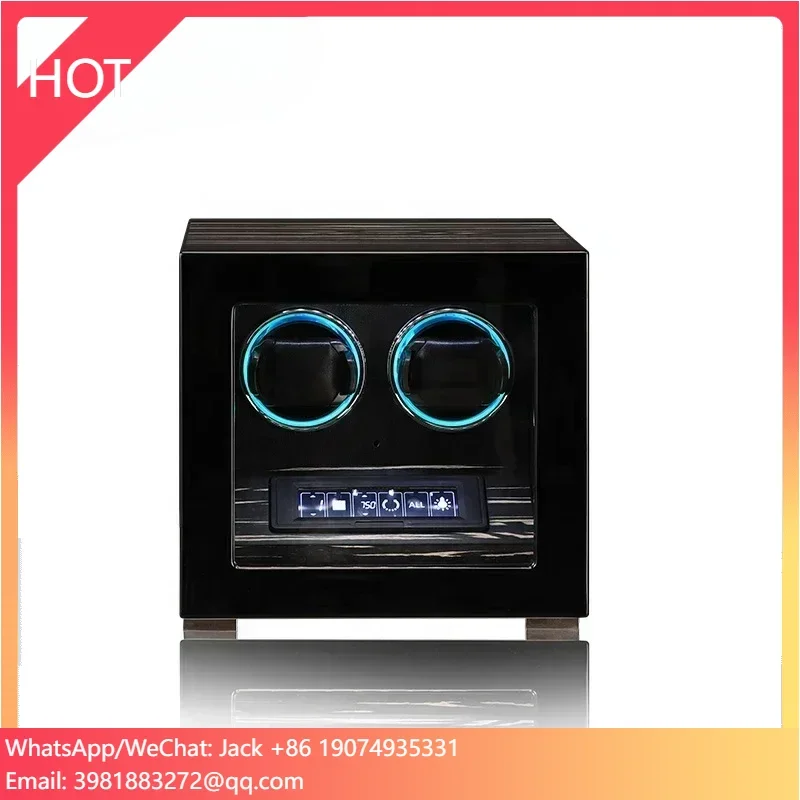 Automatic Watch Winder - MINEESI Automatic Watch Winder Wood Fingerprint