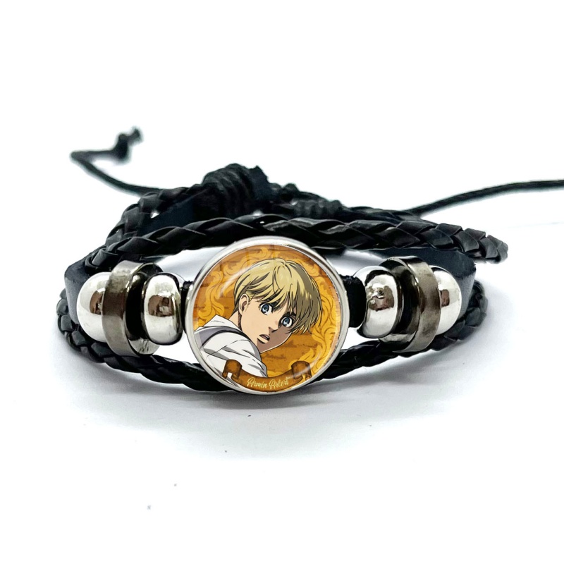 Levi Jewelry & Watches Inc - Attack on Titan Leather Bracelets Eren
