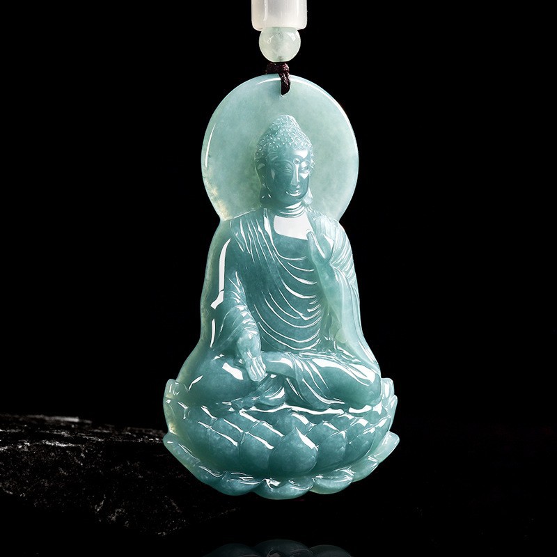 Natural Burmese Jadeite Buddha - Necklace Pendant review and price