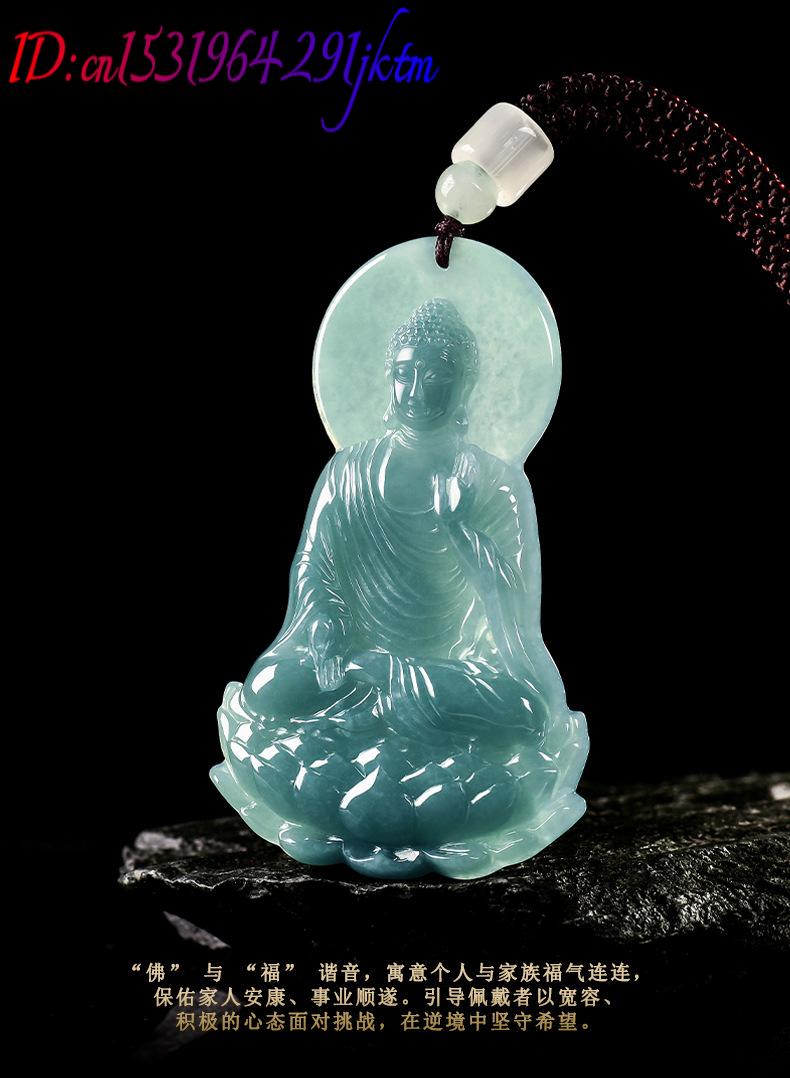 Natural Burmese Jadeite Buddha - Necklace Pendant review and price