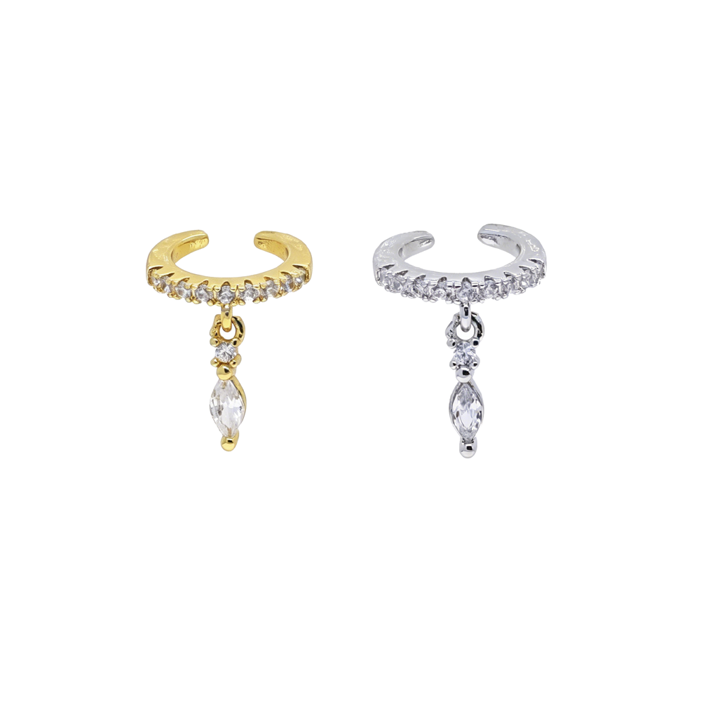 Ear Cuff Micro Pave Cz Marquis - Ear Cuff No Piercing review and price