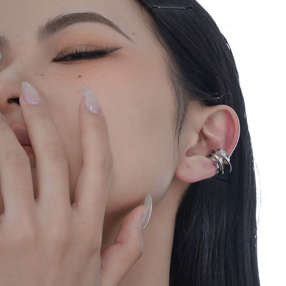 F.I.N.S 1PC Exaggerated Wide S - Ear Cuff No Piercing review and price