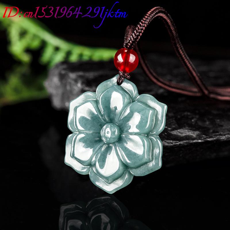 Burmese Jadeite Flower Pendant - Necklace Pendant review and price