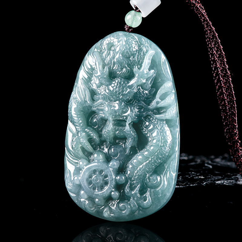 Burmese Jadeite Dragon Pendant - Necklace Pendant review and price