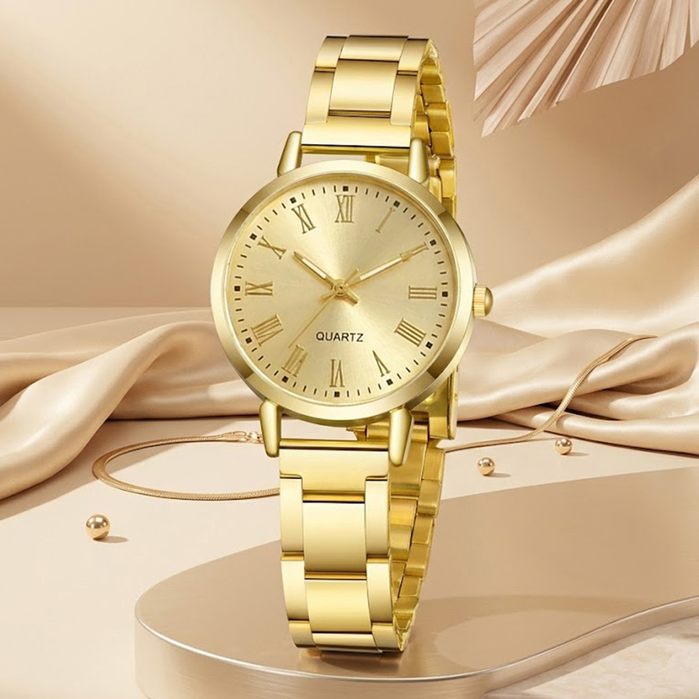 5Pcs/Set Unisex Jewelry Watche - Jewelry Watches Gold review and price