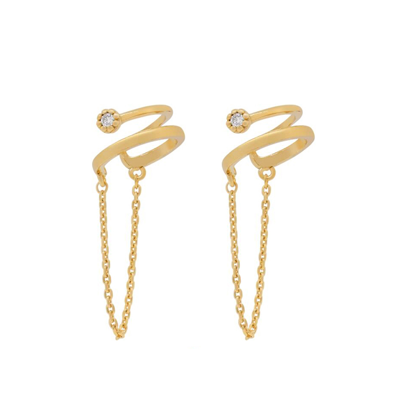 KEYOUNUO Gold Filled Silver Co - Ear Cuff No Piercing review and price
