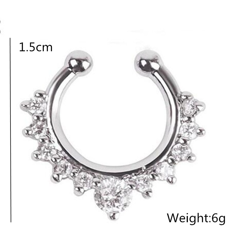 1PC U-Shape Nose Clip Fake Nos - Ear Cuff No Piercing review and price