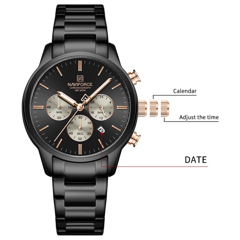 NAVIFORCE Men Quartz Chronogra - Watch Display Box review and price