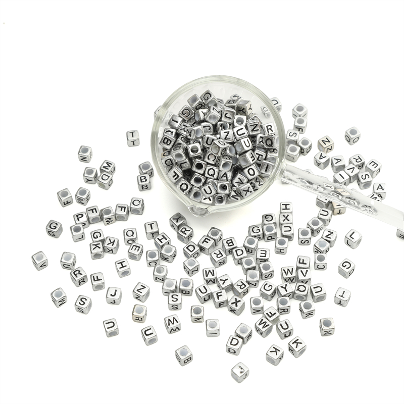 50Pcs 6x6mm Acrylic Letter Dec - Jewelry Quotes review and price