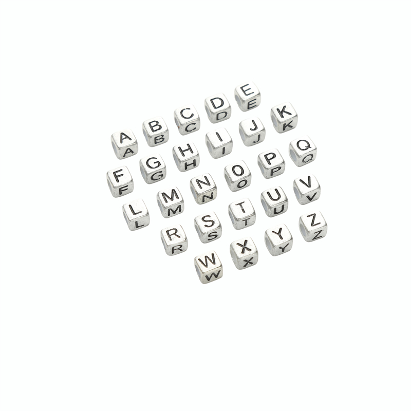50Pcs 6x6mm Acrylic Letter Dec - Jewelry Quotes review and price