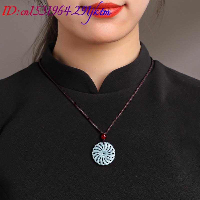 Burmese Jadeite Flower Pendant - Necklace Pendant review and price