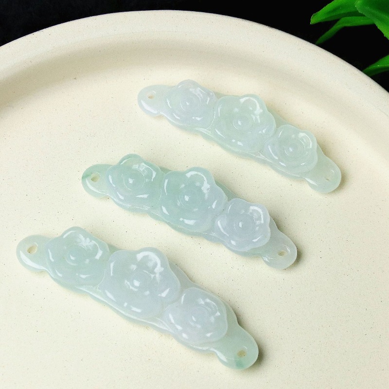 1pc Natural Jadeite Emerald Fl - Jewelry & Watches Vitopoulos review and price