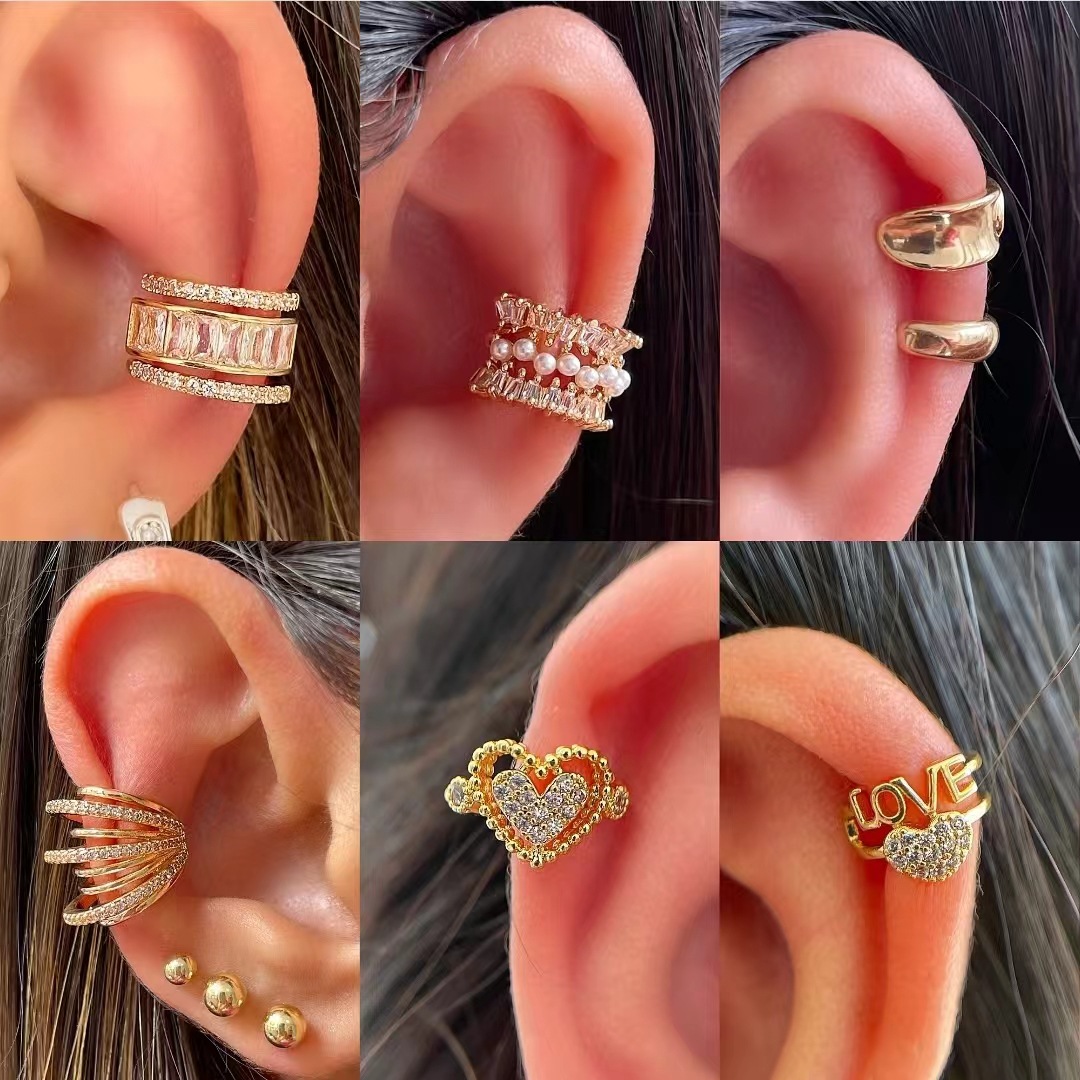 Korean Fashion Zircon Ear Clip - Ear Cuff No Piercing review and price