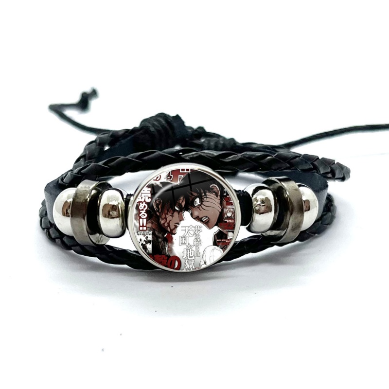 Attack on Titan Leather Bracel - Levi Jewelry & Watches Inc review and price
