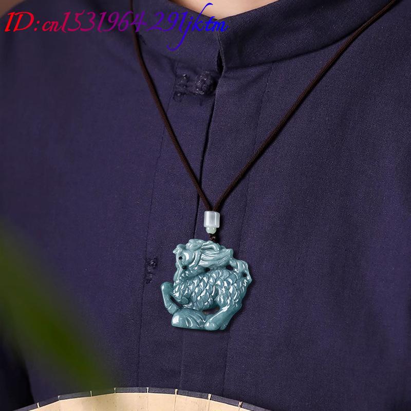 Burmese Jadeite Kylin Pendant  - Necklace Pendant review and price