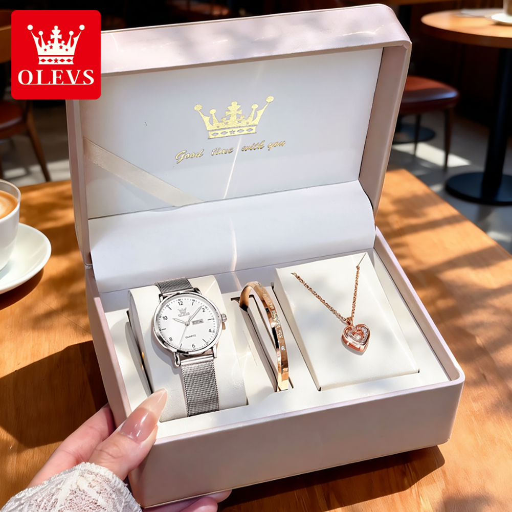 OLEVS 2996 Women Watches Origi - Watch Display Box review and price