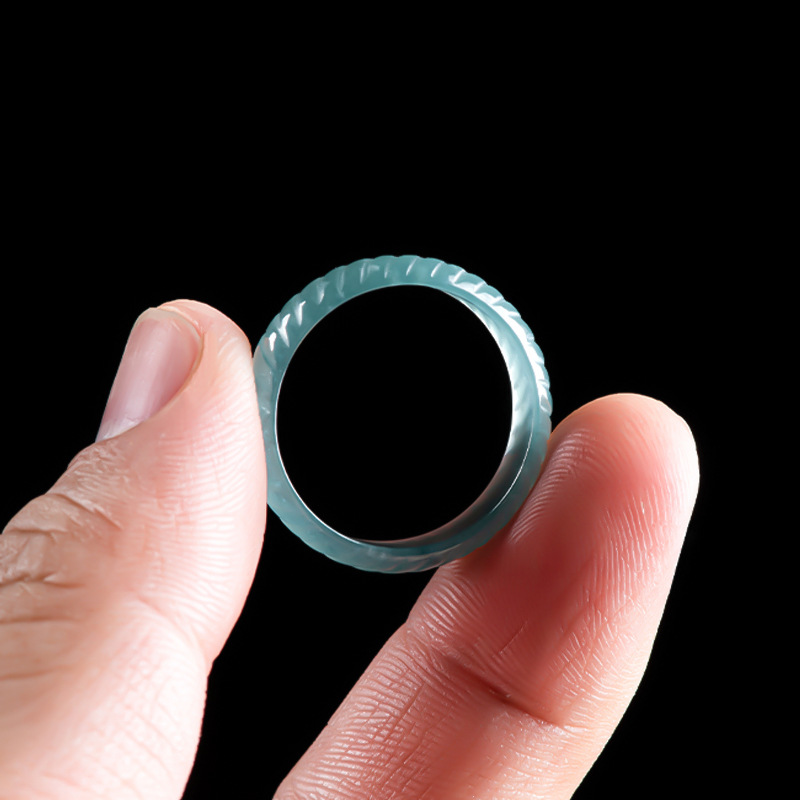 Blue Real Burmese Jadeite Ring - Jewelry & Watches Vitopoulos review and price