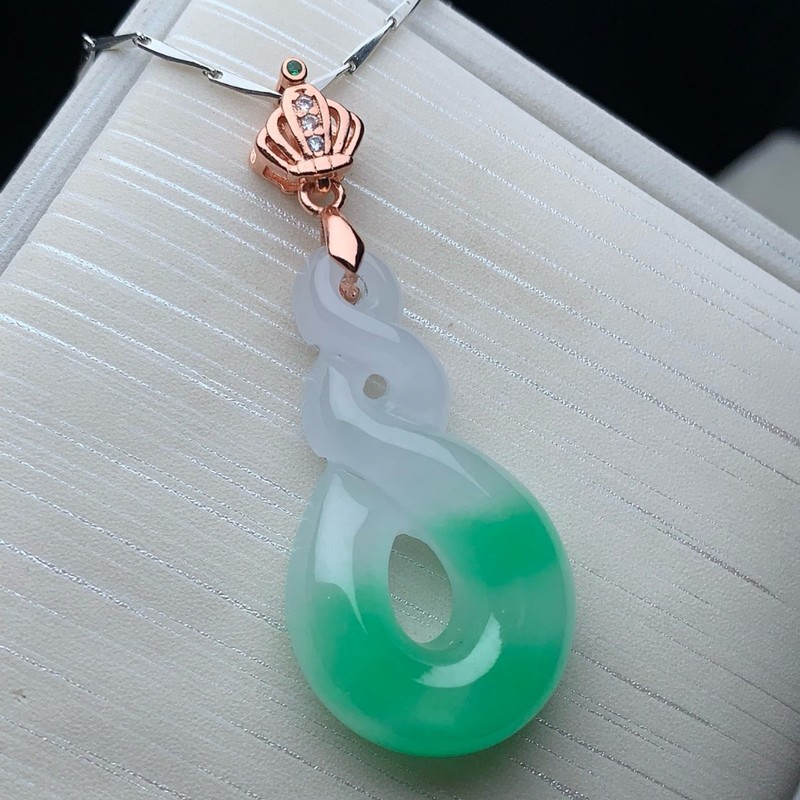 Jade Ice Type with Floating Em - Necklace Pendant review and price