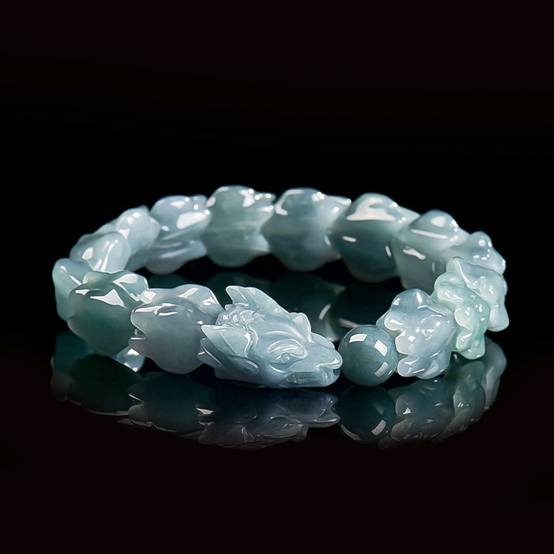 Blue Burmese Jadeite Dragon Br - Jewelry & Watches Vitopoulos review and price