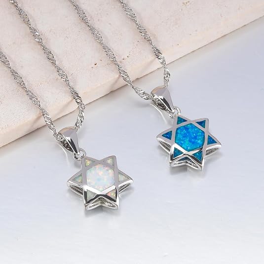Star of David Opal Pendant Nec - Jewelry & Watches Vitopoulos review and price