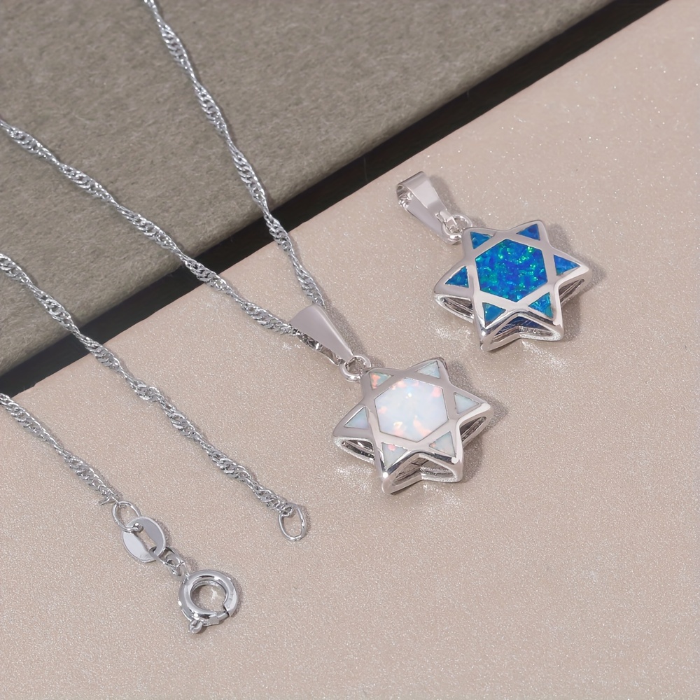 Star of David Opal Pendant Nec - Jewelry & Watches Vitopoulos review and price