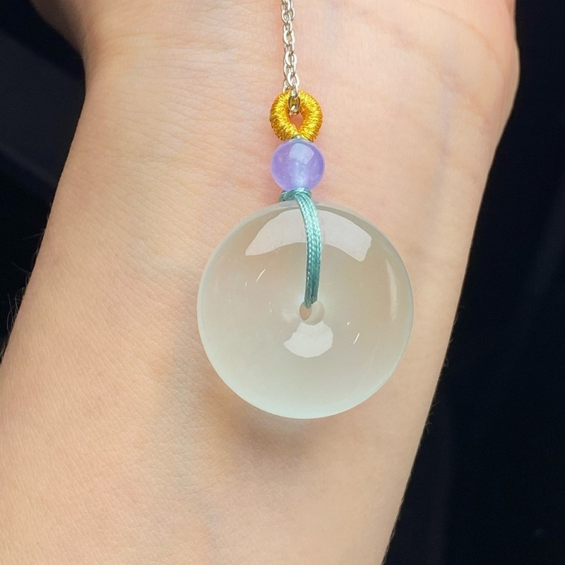 Jade High-Ice Green-Patterned  - Necklace Pendant review and price