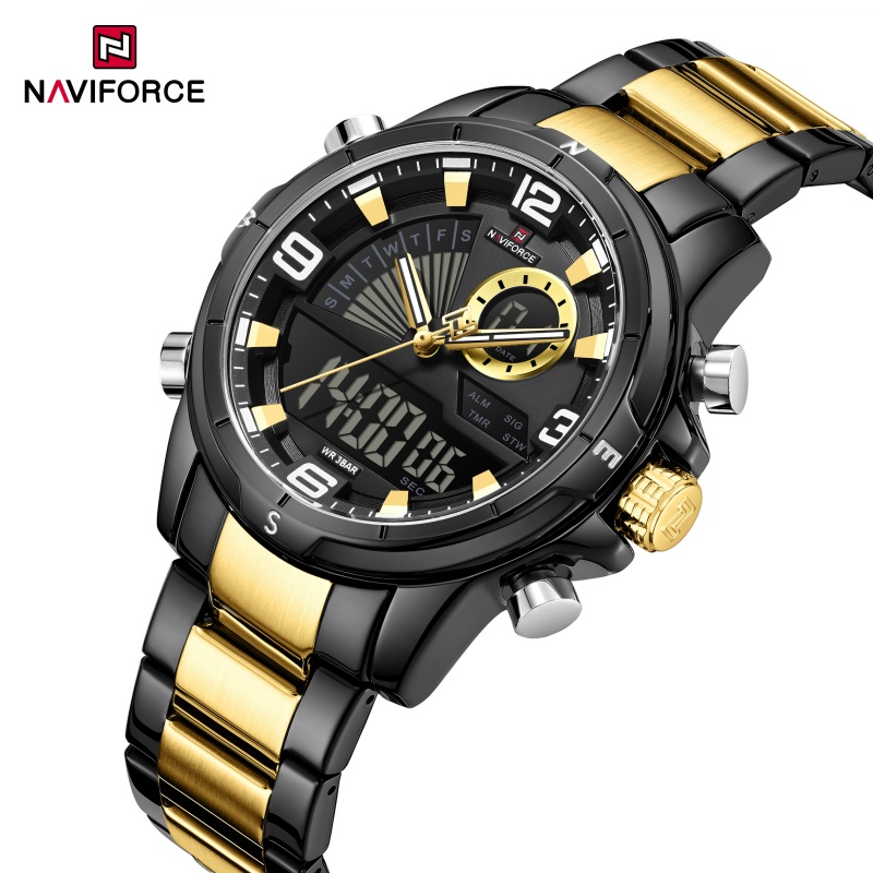 NAVIFORCE Men Dual Display Wat - Watch Display Box review and price