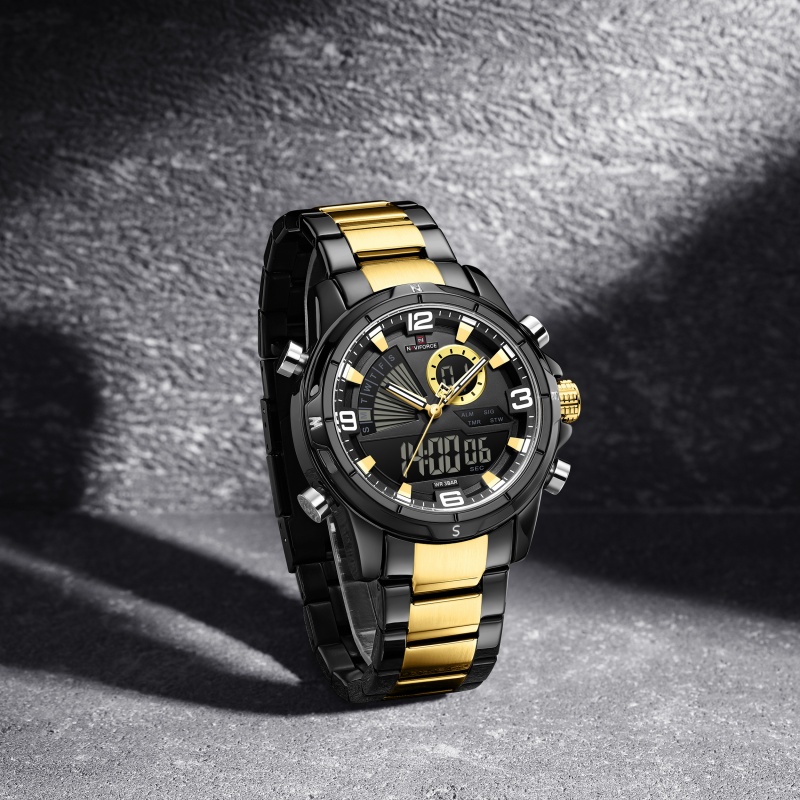 NAVIFORCE Men Dual Display Wat - Watch Display Box review and price
